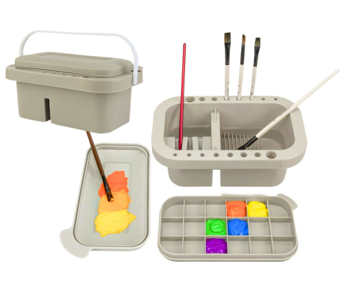 Brush Washer Storage Container Organizer