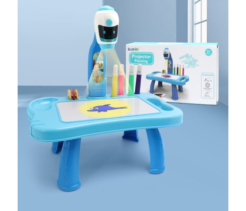 Mini Projector Robot Table 2in1 Accessories Blue