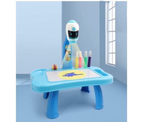 Mini Projector Robot Table 2in1 Accessories Blue