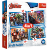 Puzzle - "4 in 1" - Brave Avengers Trefl 34386