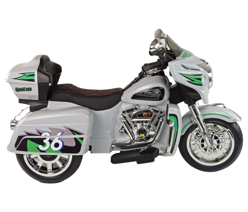 Bērnu elektriskais motocikls Goldwing Grey