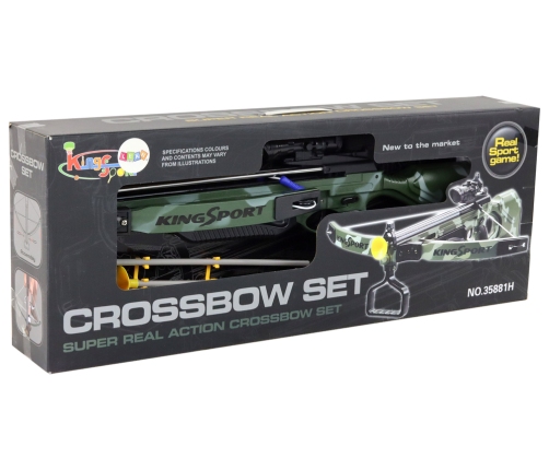 Crossbow with laser 3 arrows on the suction cup Camo weapon