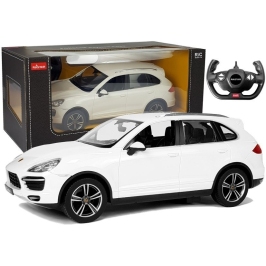 Radiovadāmā mašīna ar pulti Porsche Cayenne Turbo White