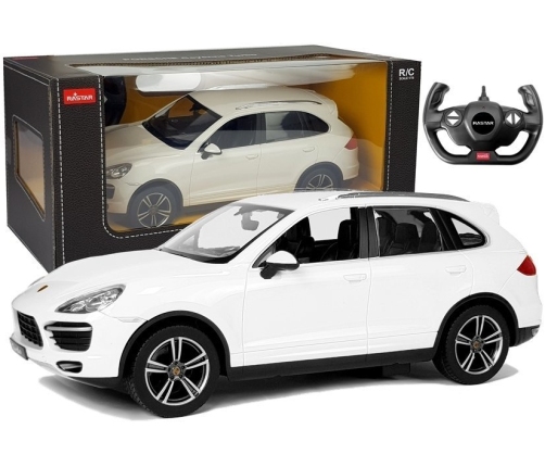 Car R/C Porsche Cayenne Turbo Rastar 1:14 White