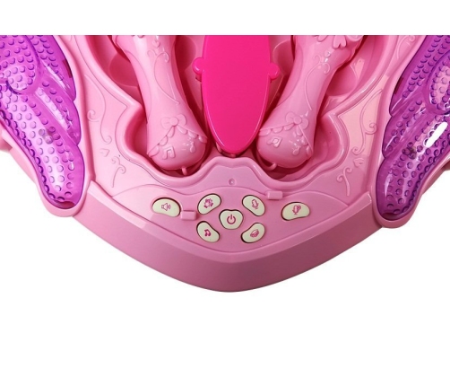 Music Box on Stand Microphone Speaker Pink