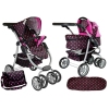 2in1 Stroller with Black and Pink Bag