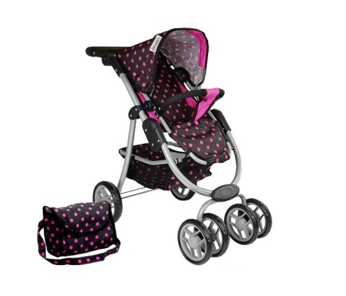 2in1 Stroller with Black and Pink Bag