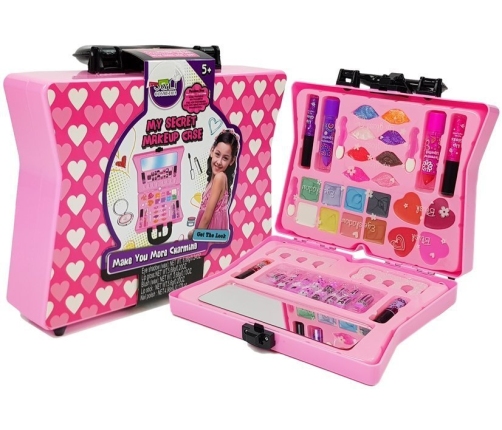 Suitcase With Cosmetics For Girls Eyeshadows Nail Polish