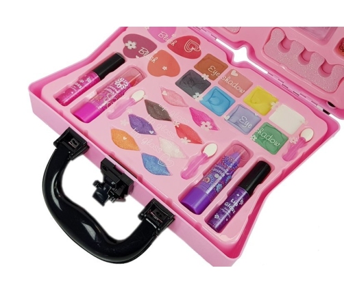 Suitcase With Cosmetics For Girls Eyeshadows Nail Polish