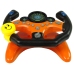 Interactive Orange Sports Steering Wheel For Kids Sounds Lights