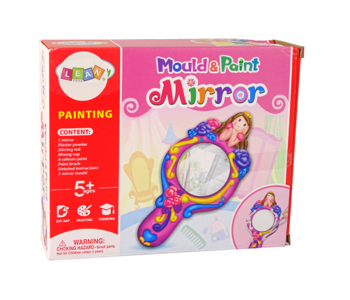 Set of Creative Plastic Mirror Mold Plaster Paints