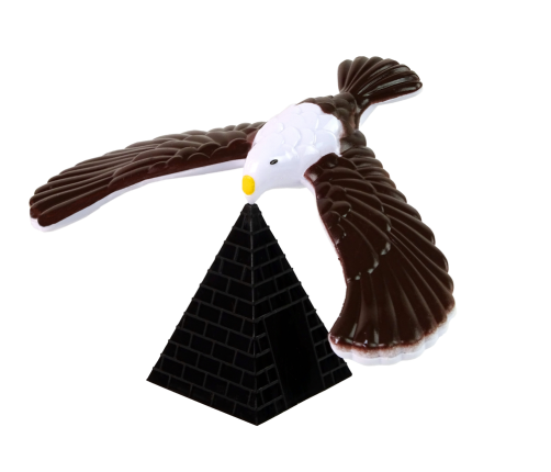 Antigravity Balancing Bird Brown Toy