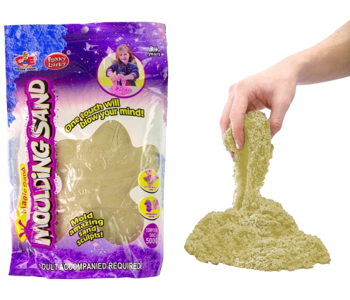 Kinetic Sand Colour Natural Dark  Pack of 500g Magic Sand