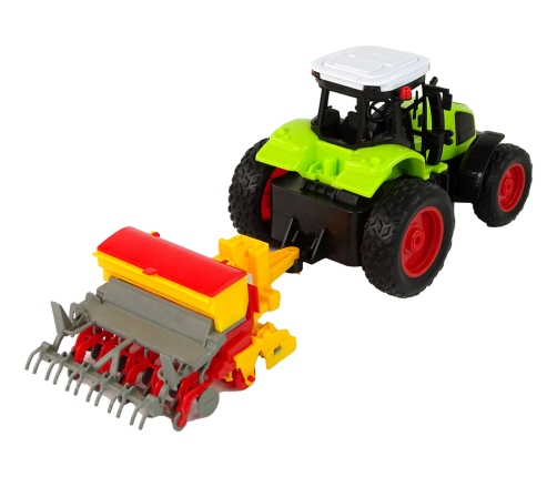 Agricultural Vehicle Tractor with Baler R/C 1:16 Green