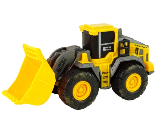 Set of Construction Vehicles 3 Yellow Models