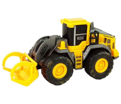 Set of Construction Vehicles 3 Yellow Models