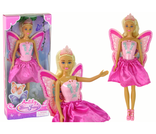 Large Anlily Fairy Pink Wings Doll