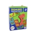 Logic Game Double-Sided Puzzle Dominoes Dinosaurs 10cm x 5cm 28 Pieces.