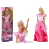 Children's Doll Anlily Princess Long Blonde Hair Tiara Pink Dress