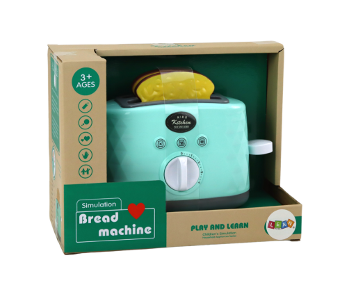 Toaster Toaster For Children Green Timer Bread