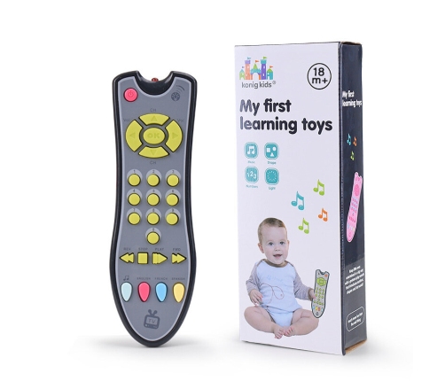 Interactive TV Remote Control For Toddler Educational Light Sound