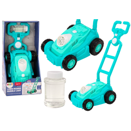 Bubble Machine Ride-on Lawn Mower with Handle Blue