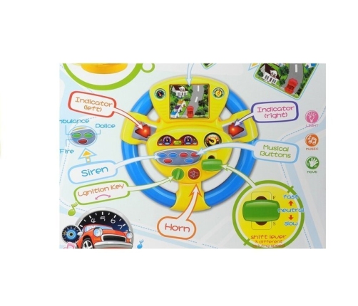 Interactive Steering Wheel For Kiddie Sounds