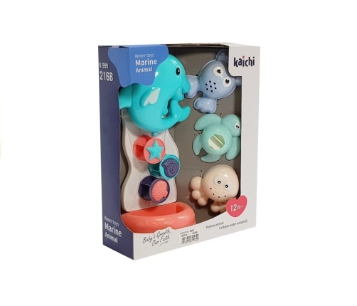 Bath toys sea animals