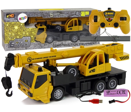 Remote Controlled Truck Extendable Crane Hook Pilot 2.4G Batteries