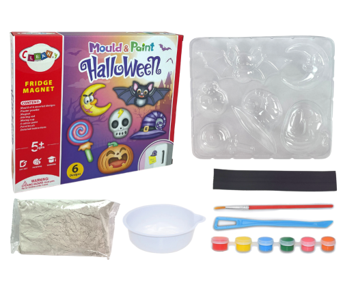 DIY Halloween Magnets Plaster Casts Pumpkin Kit