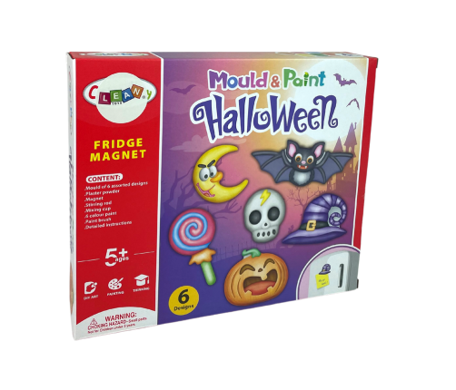 DIY Halloween Magnets Plaster Casts Pumpkin Kit