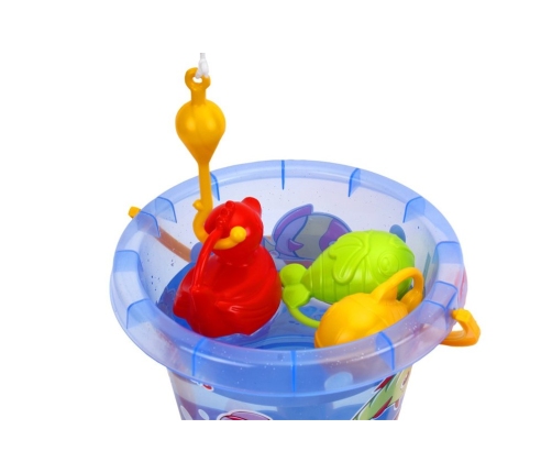 Fishing set. Bucket. Rod. Sandbox 7624