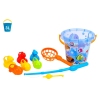 Fishing set. Bucket. Rod. Sandbox 7624