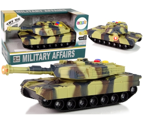 Military Tank 1:32 Moro Brown Sound Lights