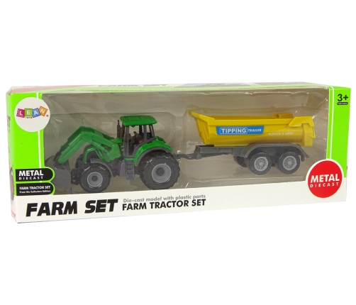 Farm Vehicle Tractor Trailer D Green