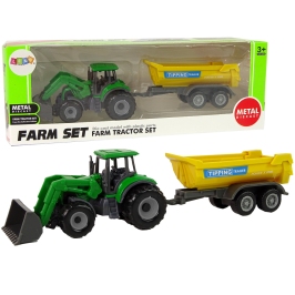 Farm Vehicle Tractor Trailer D Green