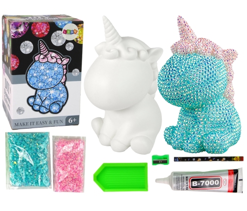 Creative Unicorn Kit DIY Diamonds Crystals Blue