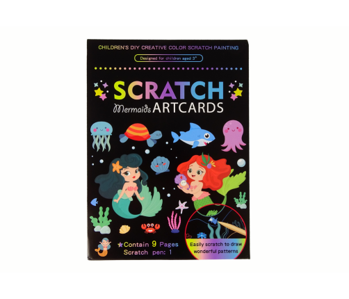 Mermaid Coloring Scratch Book For Kids