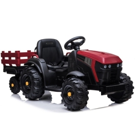 Electric Ride On Tractor with a trailer BDM0925 Red