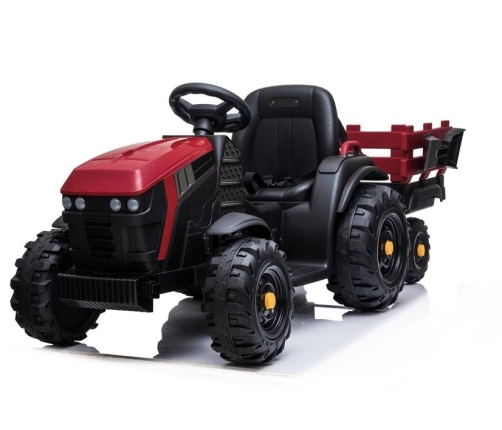 Electric Ride On Tractor with a trailer BDM0925 Red