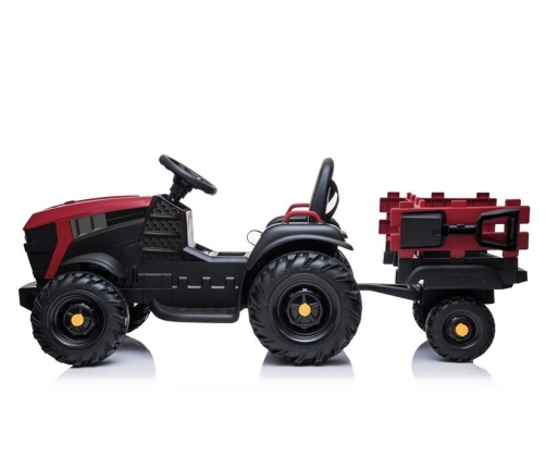 Electric Ride On Tractor with a trailer BDM0925 Red