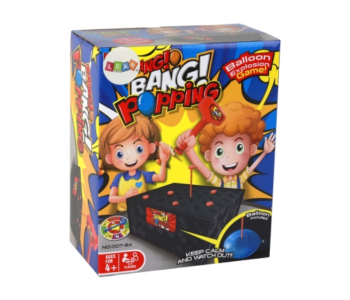 Family Arcade Game: Pop the Balloon with Hammer and Nails