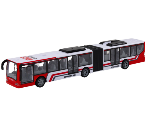 Remote Controlled RC City Bus Red and White