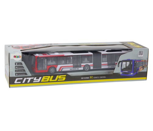 Remote Controlled RC City Bus Red and White