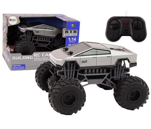 Off-Road Remote Controlled RC Car 1:14 Truck Gray