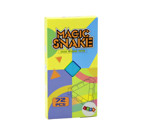 Bricks Arcade Game Puzzle Educational Colorful Snake 72 pieces.