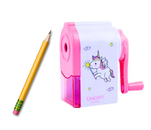 Cranked Unicorn Sharpener Pink