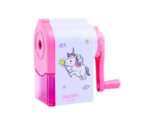 Cranked Unicorn Sharpener Pink