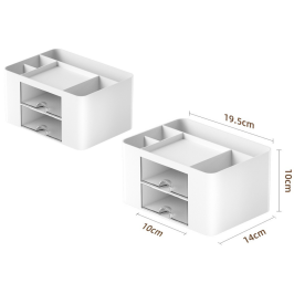 Desk Storage Organizer Drawers White