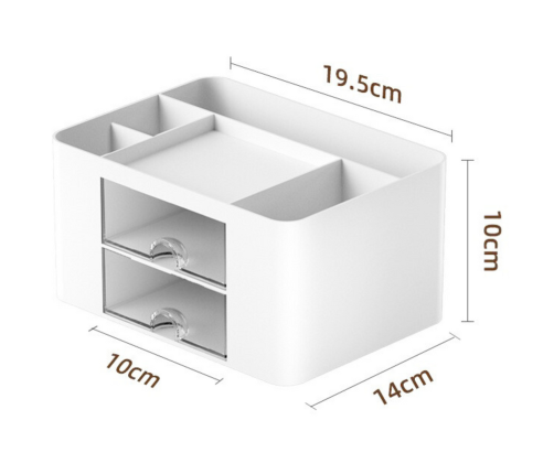 Desk Storage Organizer Drawers White